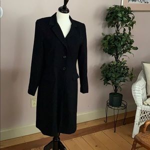 Long black dress blazer